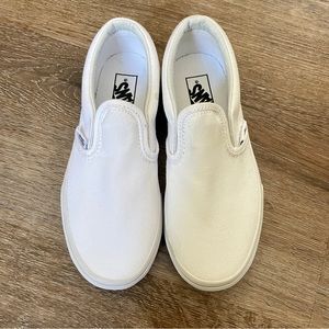 Vans Slip On White Kids Size 1Y